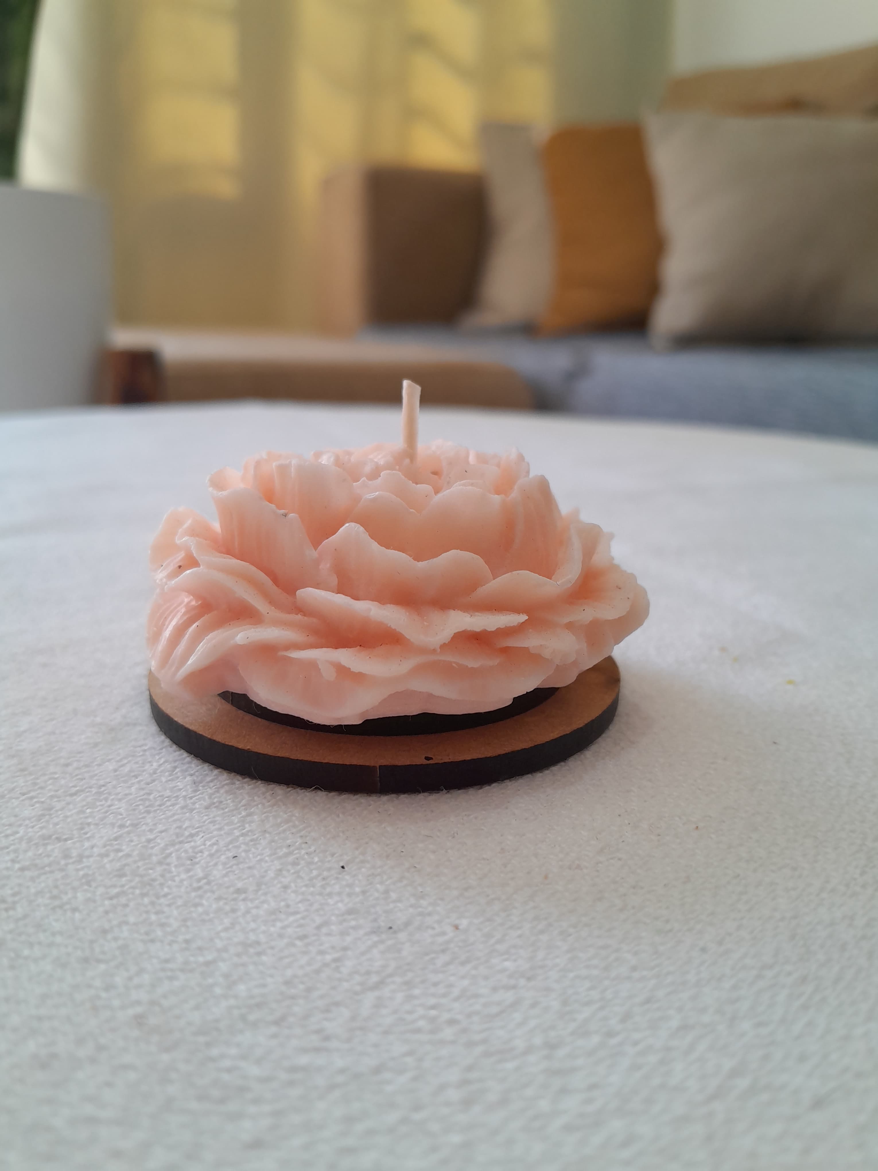 Vela con forma de Rosa 3