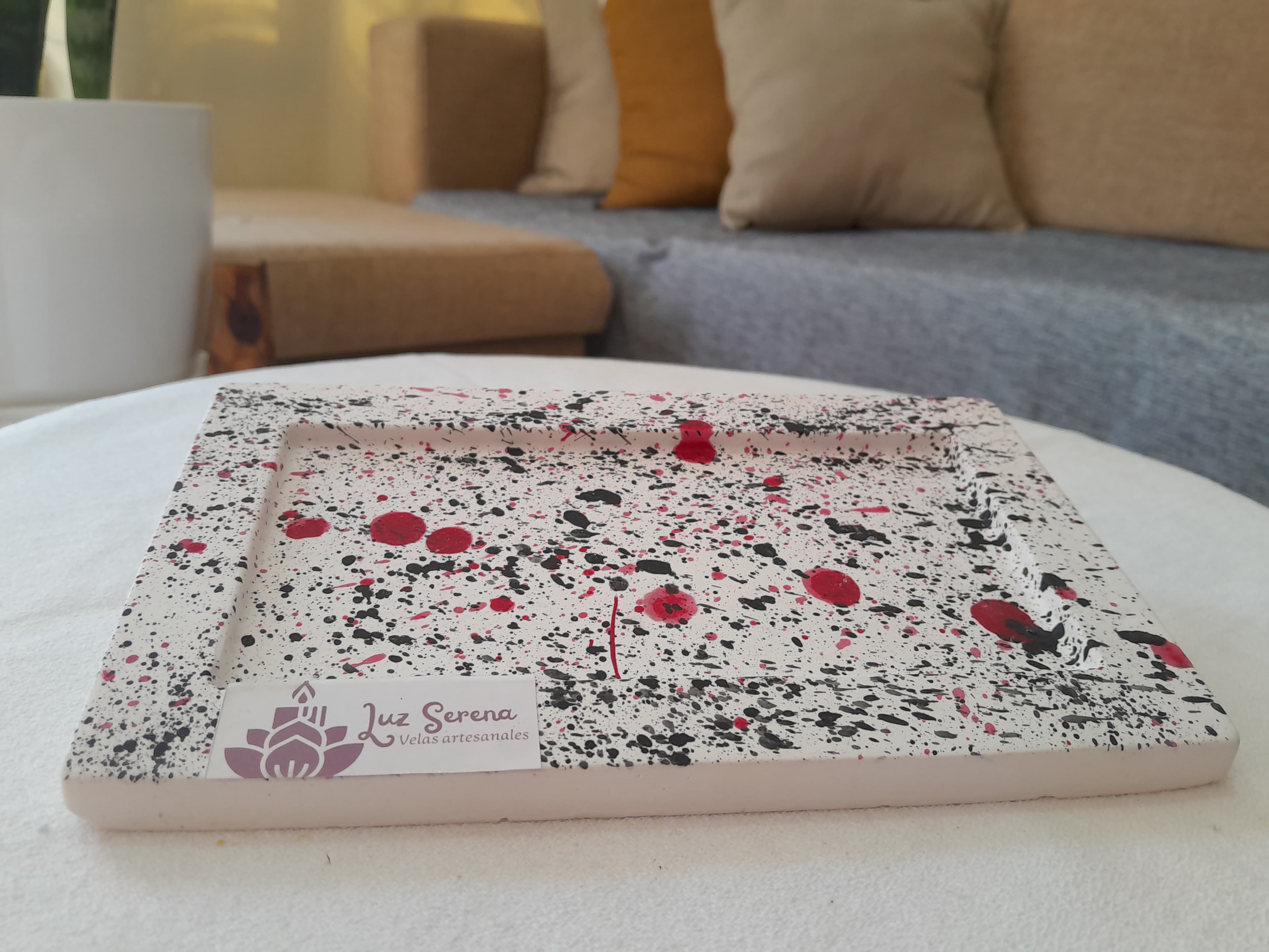 Bandeja Yeso Floral 1